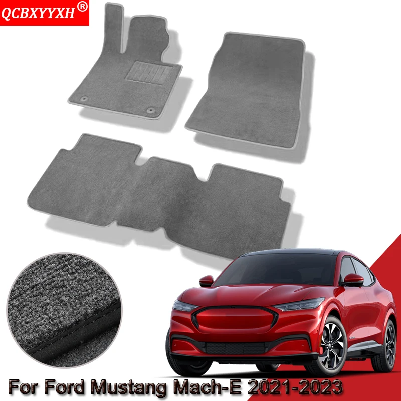 Custom Car Floor Mats For Ford Mustang Mach-E 2021 2022 2023 Waterproof Non-Slip Floor Mats Internal Protection Carpets Rugs