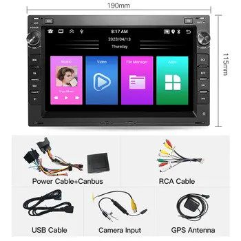 適用於大眾帕薩特 B5 MK4 MK5 高爾夫 4 Polo 寶來 捷達 T5 的 Android 13 導航車載播放器,支援 GPS、WiFi、RDS、藍牙 CarPlay 和 2DIN 藍牙收音機 6 最佳銷售 2din安卓高爾夫4 - №6