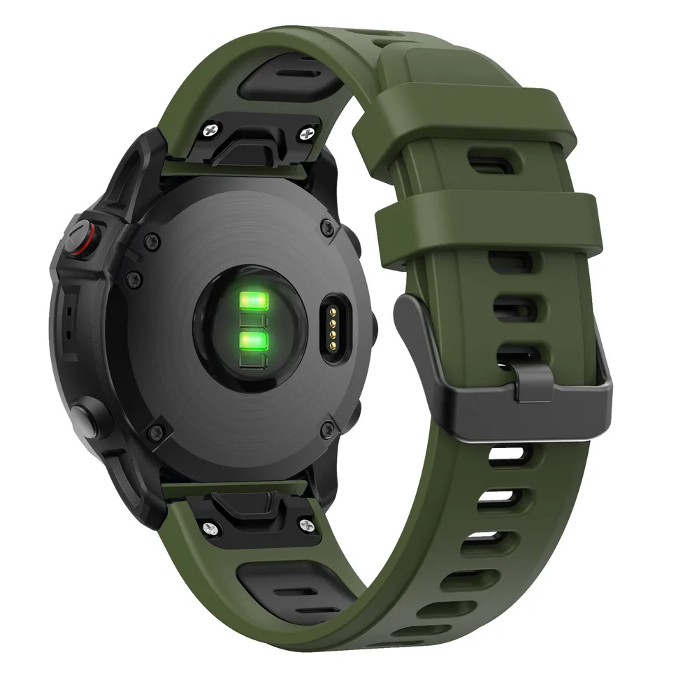 BEHUA 22mm 26mm Ersatzarmband für Garmin Fenix 6X 6X Pro 7X 8X Uhrenarmband mit Easy Fit Schnellverschluss Uhrenarmband Correa – Detail 25