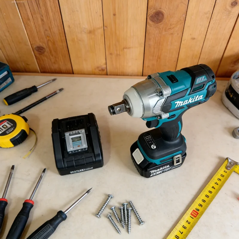 

MAKITA DTW285 Cordless Impact Wrench 18V Brushless Motor High Torque 280N.m 1/2" Socket Rechargeable Electric Wrench DTW285