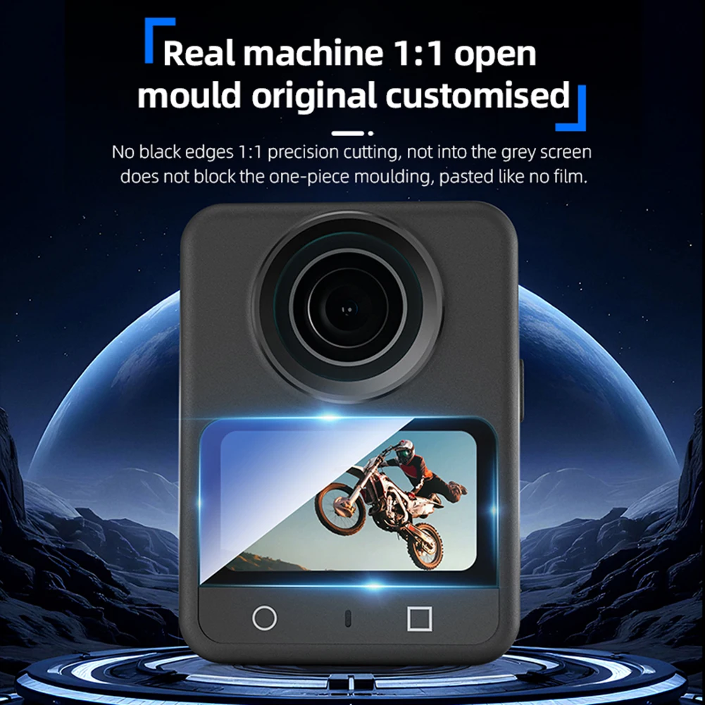 

Для DJI для Osmo 360 2 шт. закаленное для стекла Защитная пленка для экрана устойчивая к царапинам защитная пленка для экшн-камеры высокой четкости