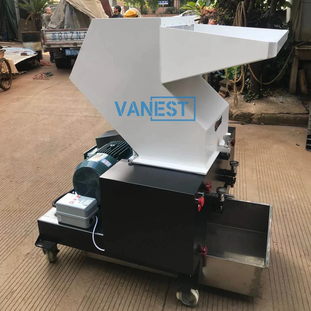 Vanest  Recycling Machine Grinder Crusher Bags PE Plastic Shredder Customized Bottle Key Training Power Plastic Crusher machine