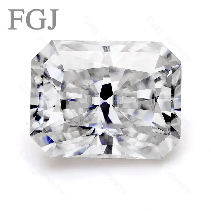 

Moissanite Stone VVS1 With GRA Radiant Shape Loose Gemstone Diamond Higher Quality for Engagement Jewelry Making DIY Materials