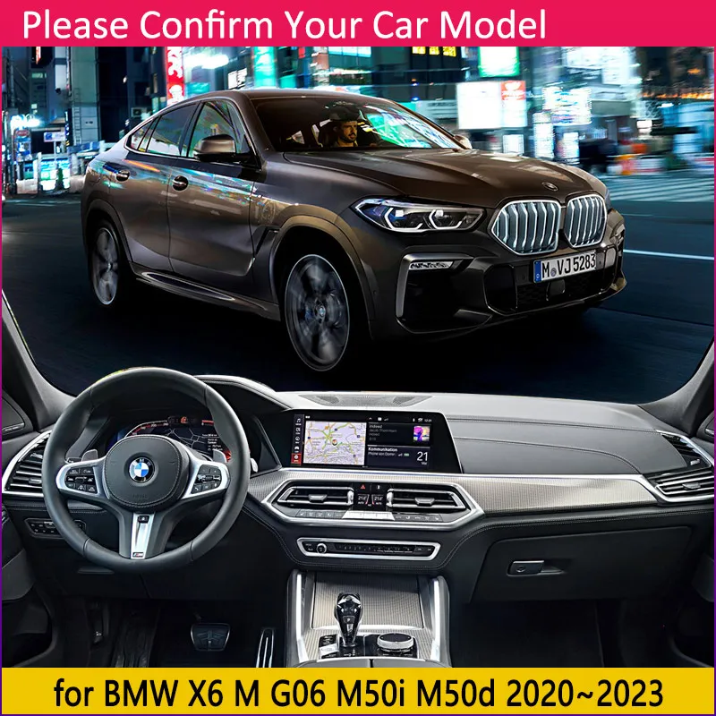 غطاء لوحة لوحة حصيرة السجاد البساط لسيارات BMW X6 M G06 M50i M50d 2020 ~ 2023 2022 الظل كيب بطانية مكافحة الشمس ملصقا الملحقات