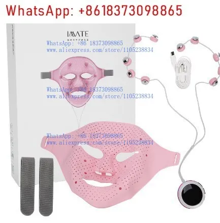 

Beauty Mask, Beauty Instrument Silicone Mask, Essence Introducer EMS Micro Current Face Massager Mask Instrument