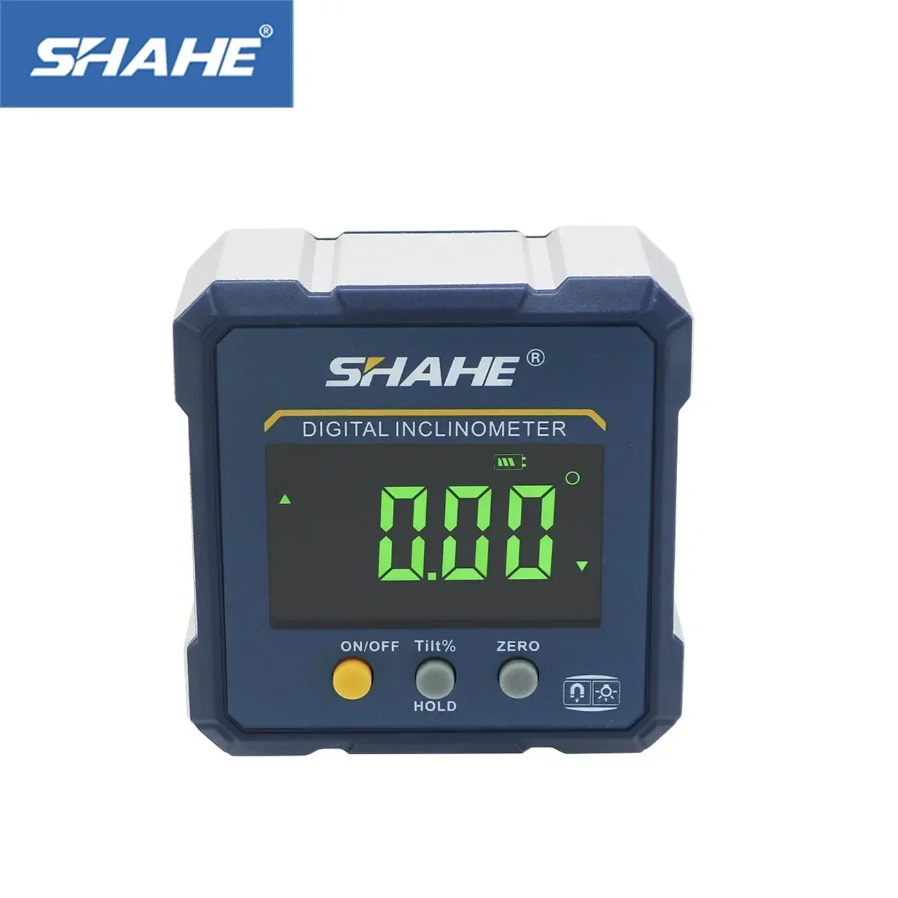 

SHAHE Digital Angle Finder 4-side Strong Magnetic Angle Gauge Inclinometer with Backlight Level Box able Saw Miter Protractor