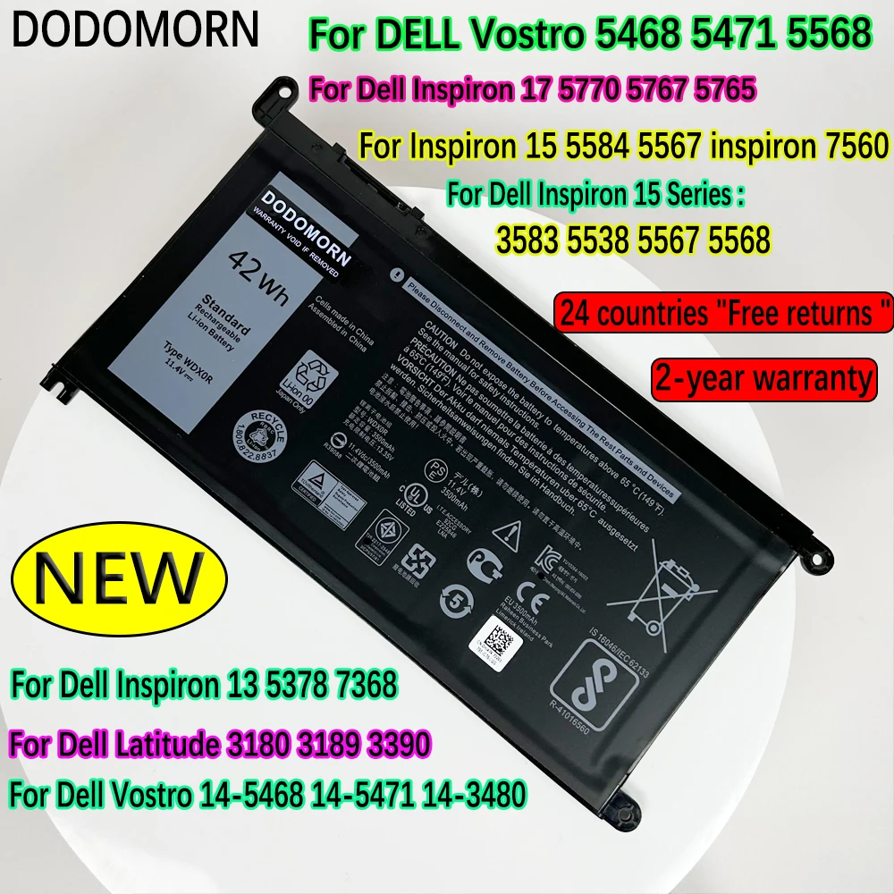 

Аккумулятор для Dell Inspiron 7368 7378 /17 5000 Series 5765 5767 5770 5775(P35E) /Vostro 14-5468/5471/3480 15-5568/5581/3583