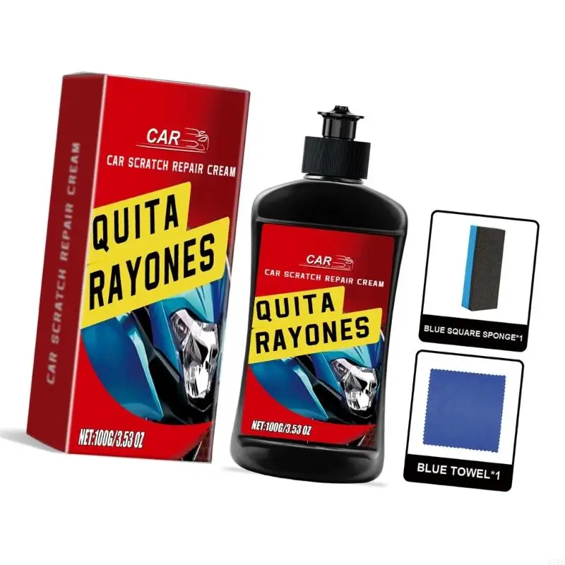 Car Scratch Remover Paste Scratch Cream 100g مناسب لاستعادة طلاء السيارات الفعالة والآمنة اللامعة H9ee