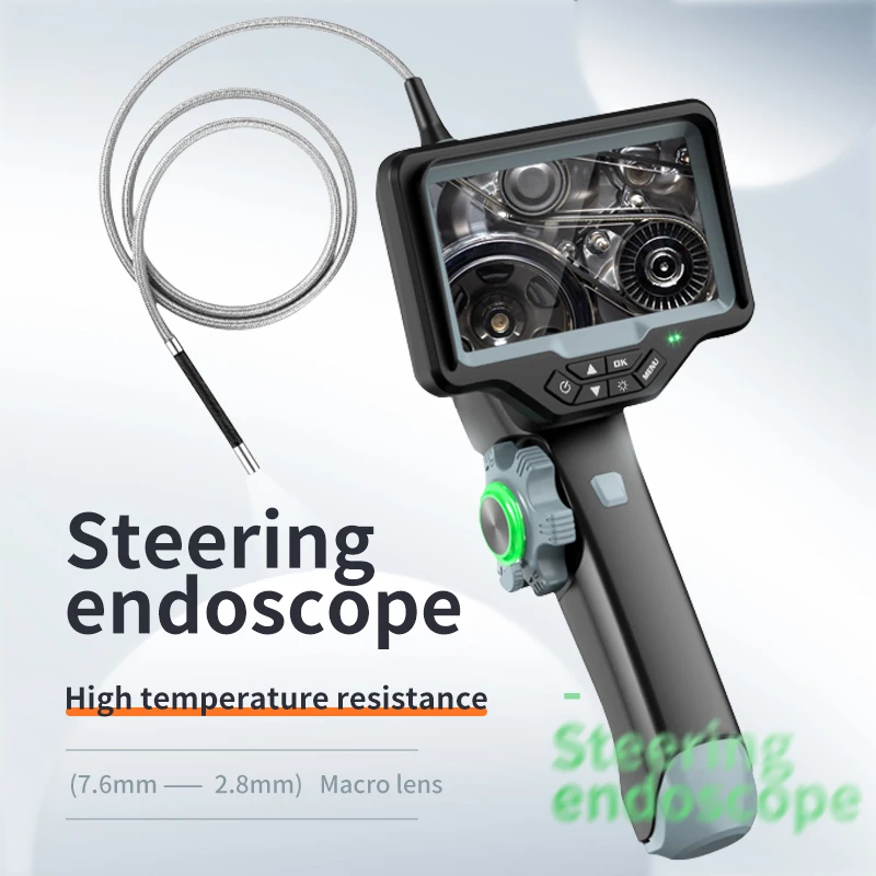 Tc Nieuwste Twee-weg 180 Graden Besturing Camera Auto Borescope Camera 2.8Mm Industriële Endoscoop