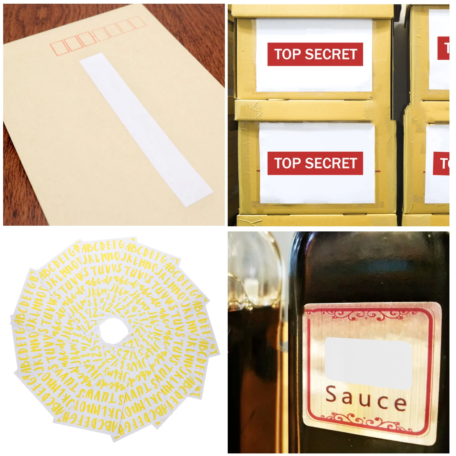 

12 Sheets Alphabet Number Stickers Adhesive PVC Letters Self-Adhesive DIY Scrapbook Decorative Stickers for Crafts Journals