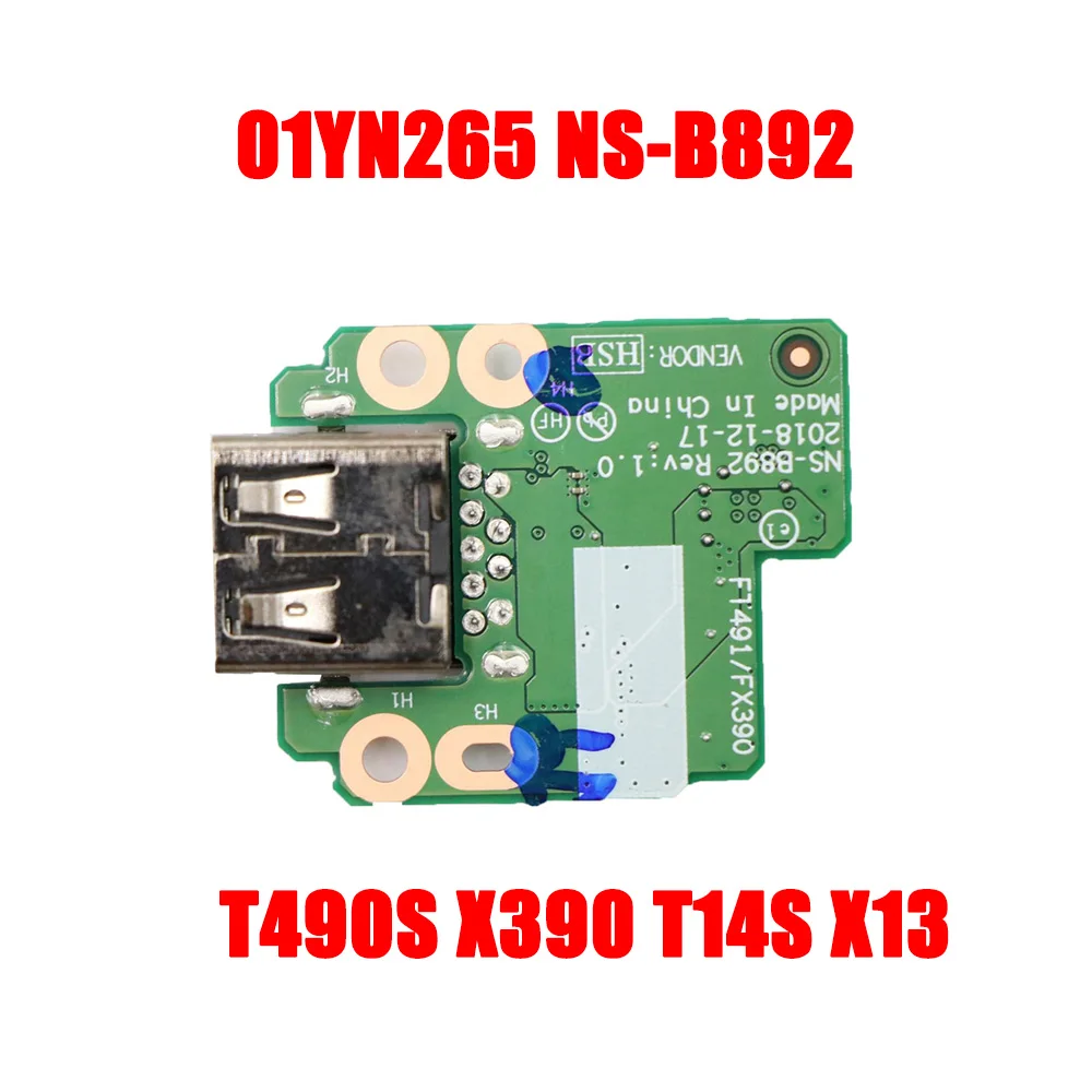 

Laptop USB Sub card Board For Lenovo For Thinkpad T490S X390 T14S X13 01YN265 NS-B892 New
