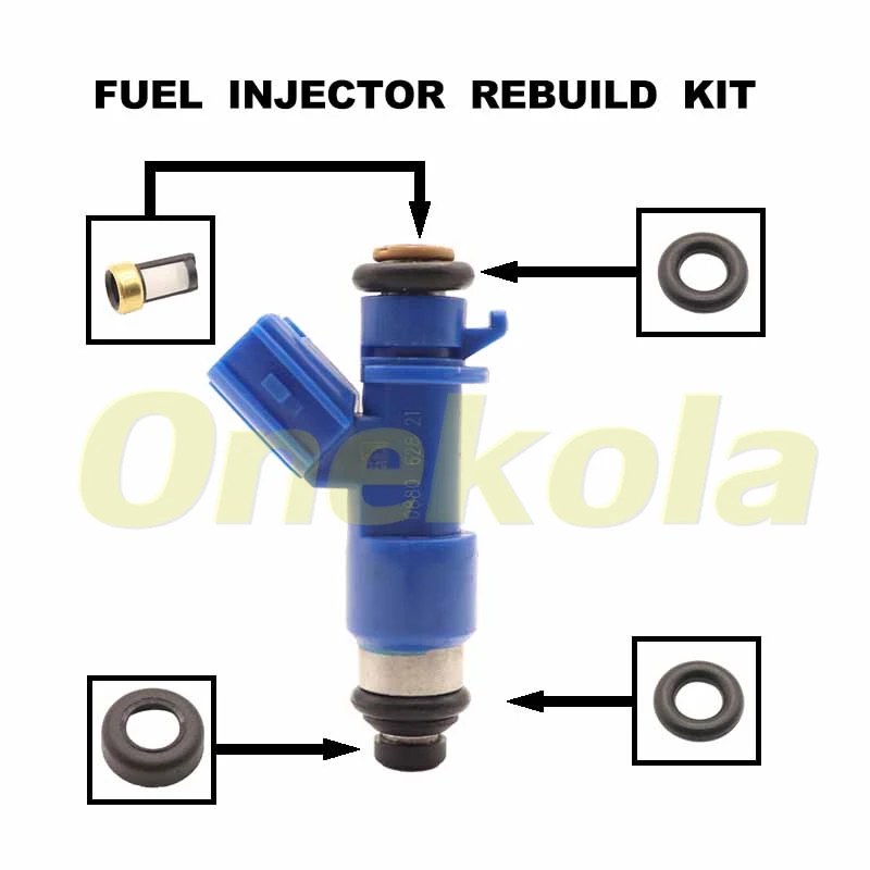 Fuel Injector Service Repair Kit Filters Orings Seals Grommets for Honda Civic Acura Rdx Rsx K20 K24 16450-RWC-A01 EWLKJ00429