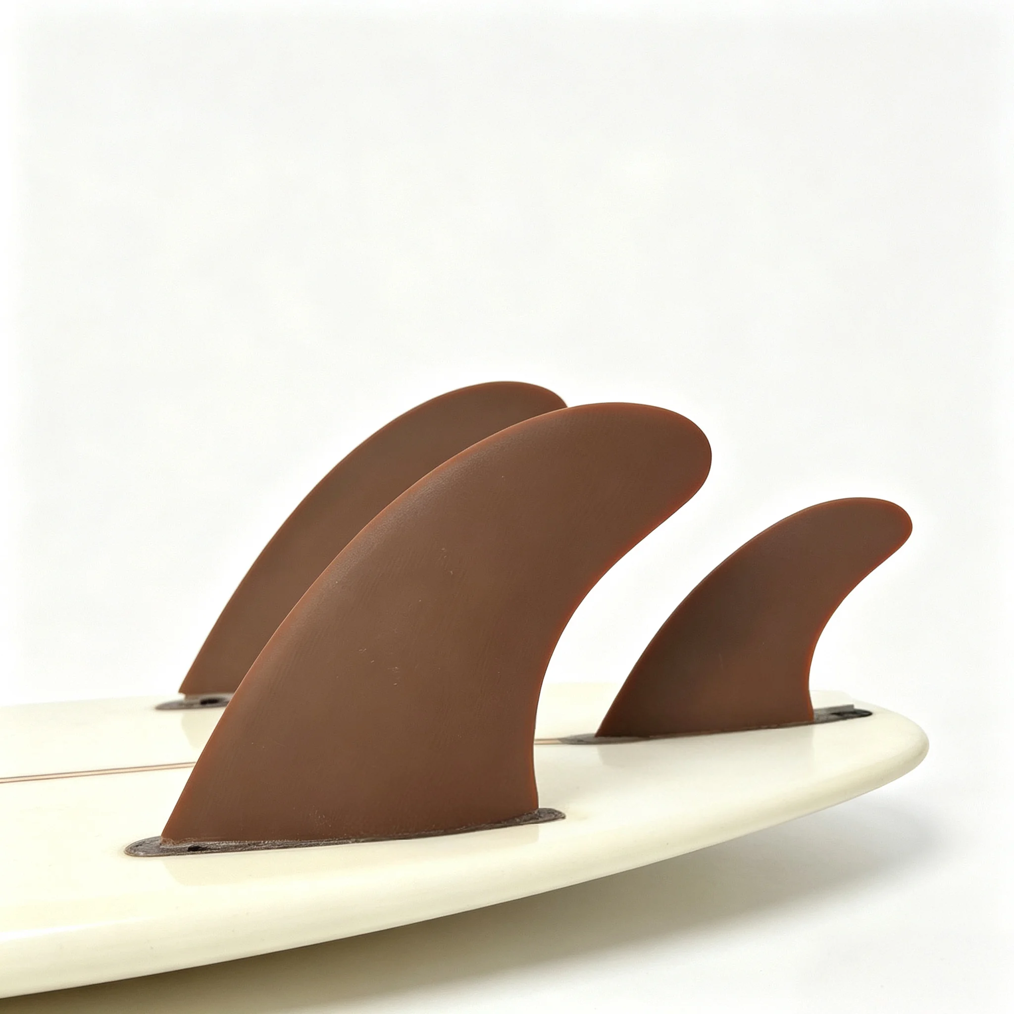 

New FUT/F1 fin set, 2+1 per set, tan-colored surfboard tail fins, made of fiberglass, suitable for surfboard tail fins, surfing,