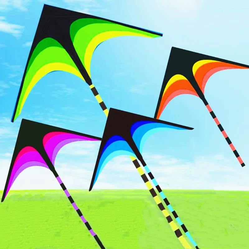 160cm Adults Kites Nylon Delta Kite Outdoor Flying Summer Kite surf Wing Kite string Line Wind Dragon Naish Buggy Style Linha
