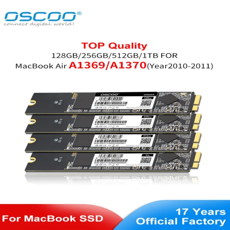 

SSD for Apple Macbook Air A1370 A1369 2010 2011 EMC 2393 2471 2392 1369 Solid State Drive MAC SSD 256GB 512GB 1TB with Tools