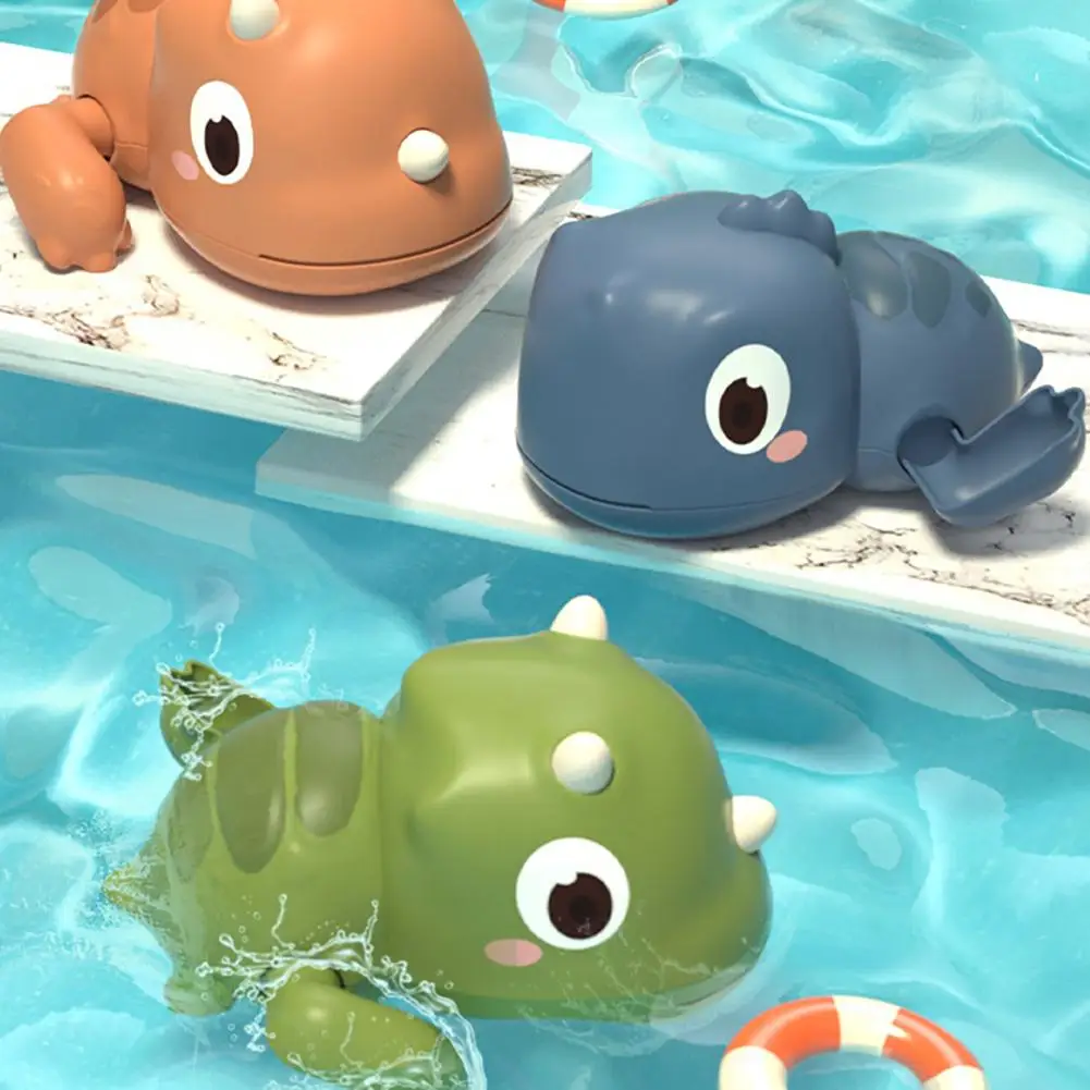 

Baby Bathroom Bath Toys Cute Cartoon Dinosaur Floating Wind Up Water Swimming Toys For Children Gifts
