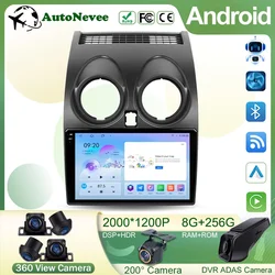 For Nissan Qashqai 1 J10 2006 - 2013 Android 14 Car Head Unit Multimedia GPS Player Radio Wireless Carplay Android Auto No 2din