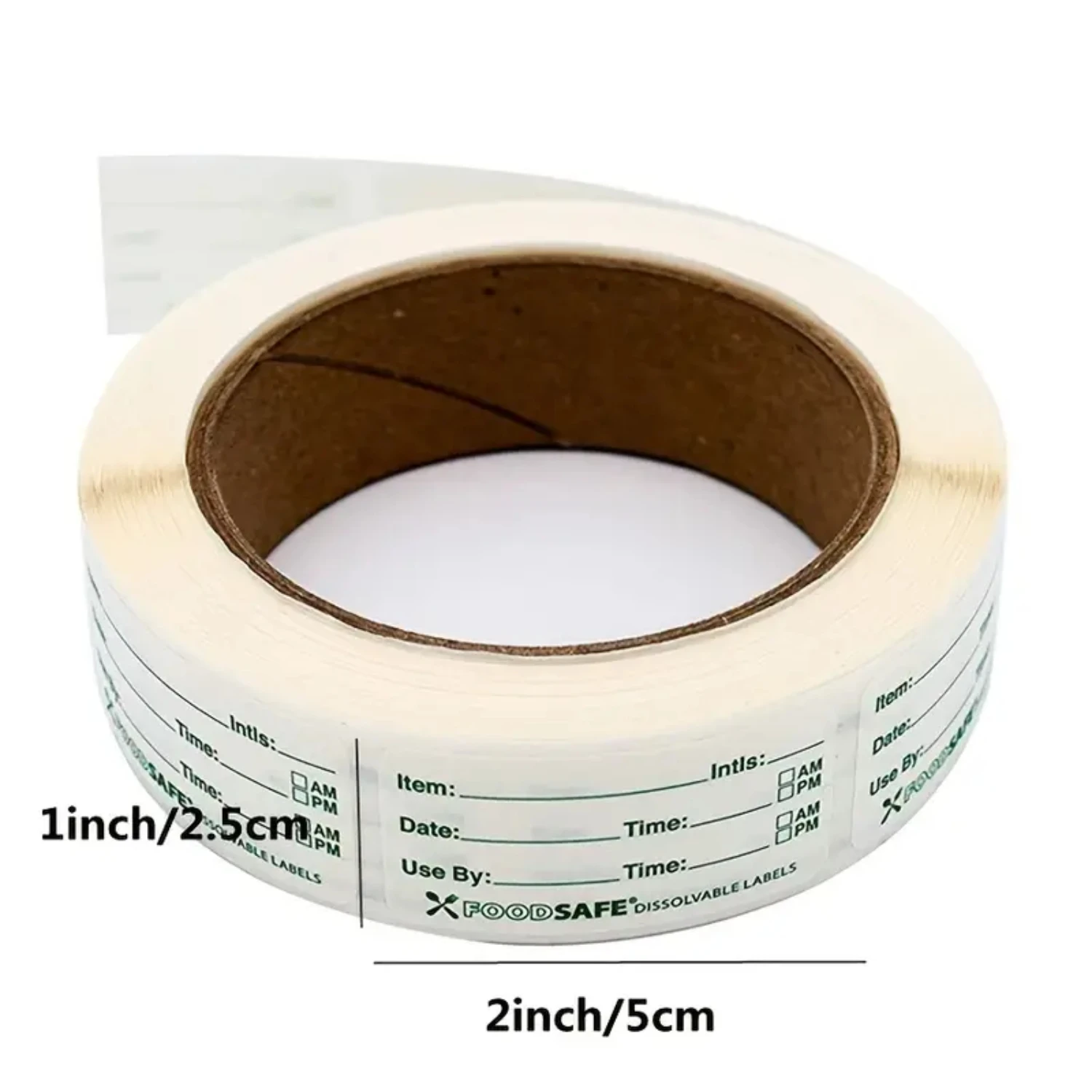 Etiquetas de alimentos para congelador extraíbles y fáciles de quitar para Catering, fecha de comida, 1 rollo de 250 etiquetas de almacenamiento, pegatina de fecha de seguridad alimentaria para