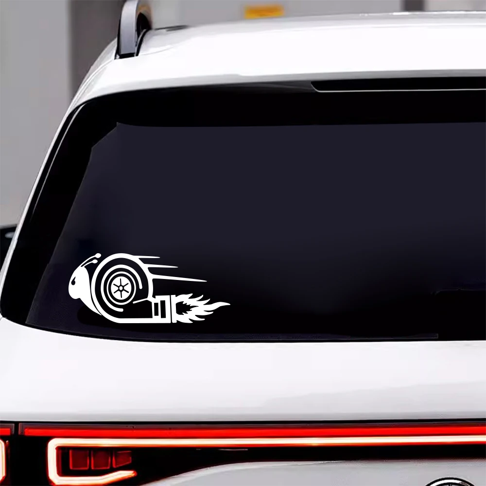 Creative Turbo Snail Graphic Car Body Window Sticker Auto DIY Decor Accessories For BMW Seat Subaru Volkswagen Audi Tesla Skoda