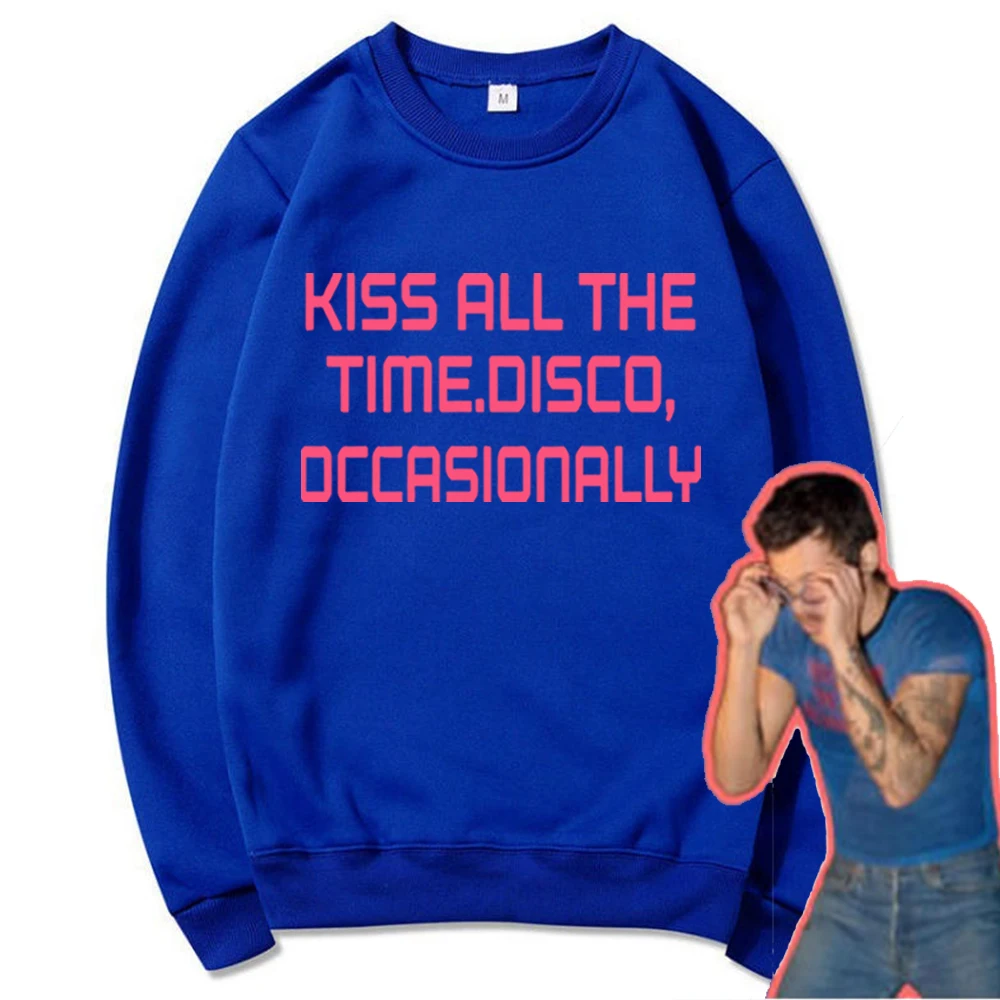 

Новый альбом Kiss All The Time Disco Occasionally: Модный свитшот H-Styles в стиле ретро 2026 для концертов, трендовые свитшоты Y2K