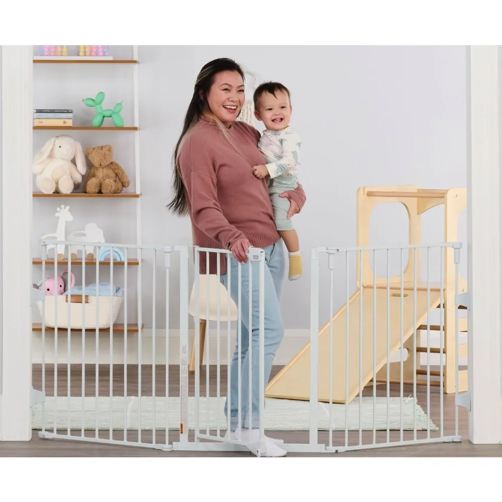 

Super Wide Configurable Baby Gate, 3-Panel, Includes Wall Mounts and Hardware