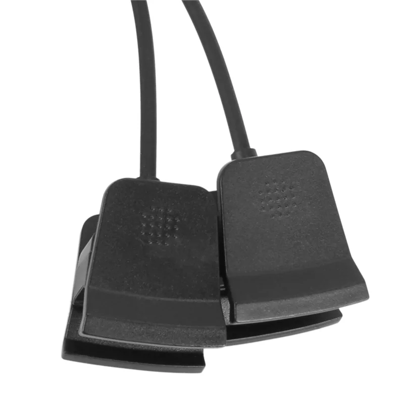 ABGI-4X لشاحن Fitbit Alta HR مع كابل شحن شاحن USB بزر إعادة الضبط لـ Fitbit Alta HR Fitness، أسود ((أسود))