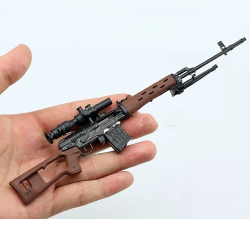 1/6 Scale SVD Toy Weapon 1:6 SVD Sniper Rifle 4D Plastic Gun Model for 12 inch Soldiers Action Figures Dolls