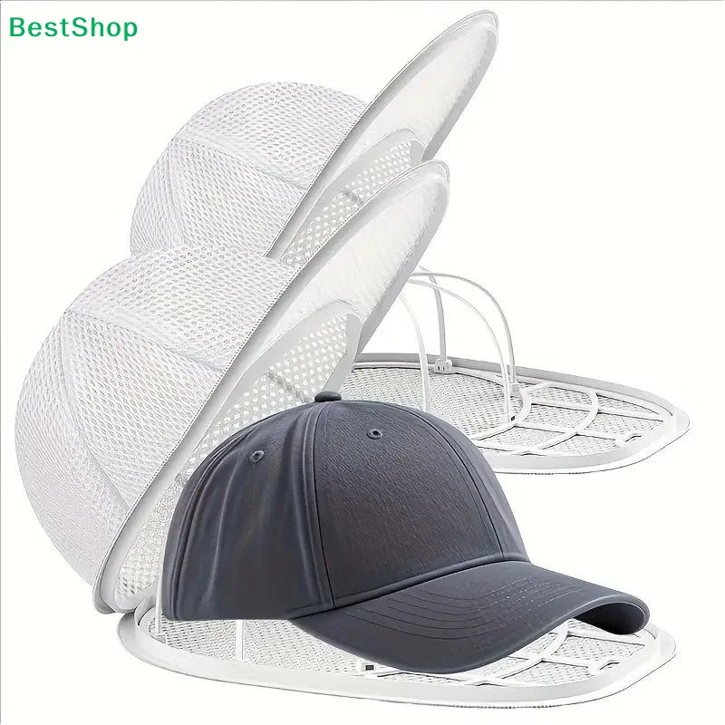 1/2Set Portable Hat Washing Protection Bag – Anti-Deformation Mesh Cap Clean Fixed Protector For Baseball Hats