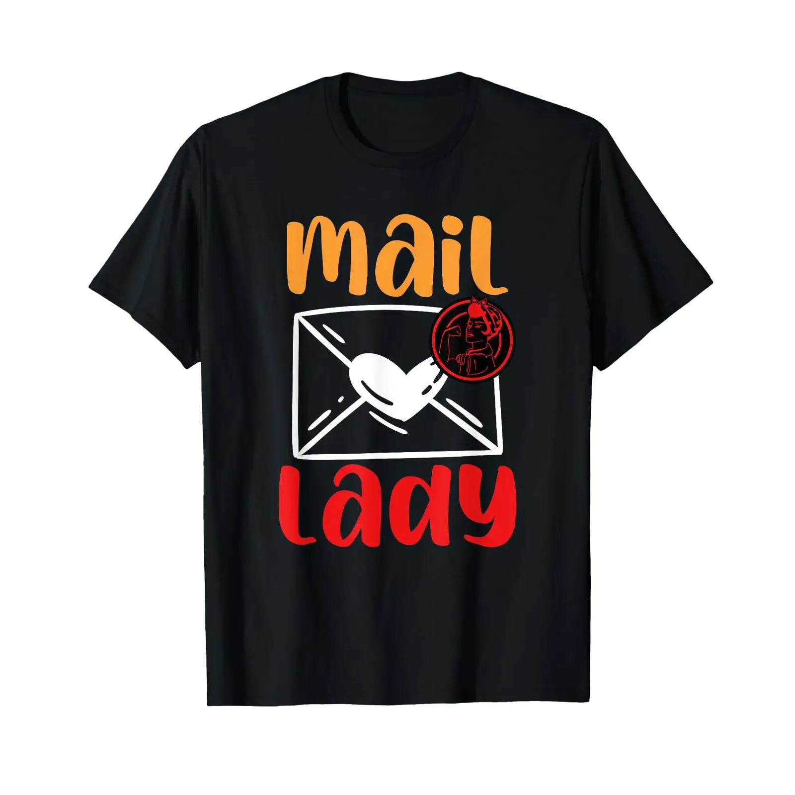 Postarbeiter Briefträger Postdame T-Shirt Vintage Gewaschen Atmungsaktiv Bequem Streetwear Designerkleidung Dehnbares Grafik-Design
