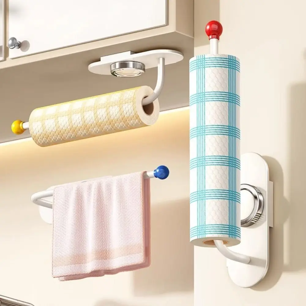 

Creative Reusable Tissue Holder Punch Free Traceless Wall Hook Non Perforated Adhesive Tissue Rack Cabinet