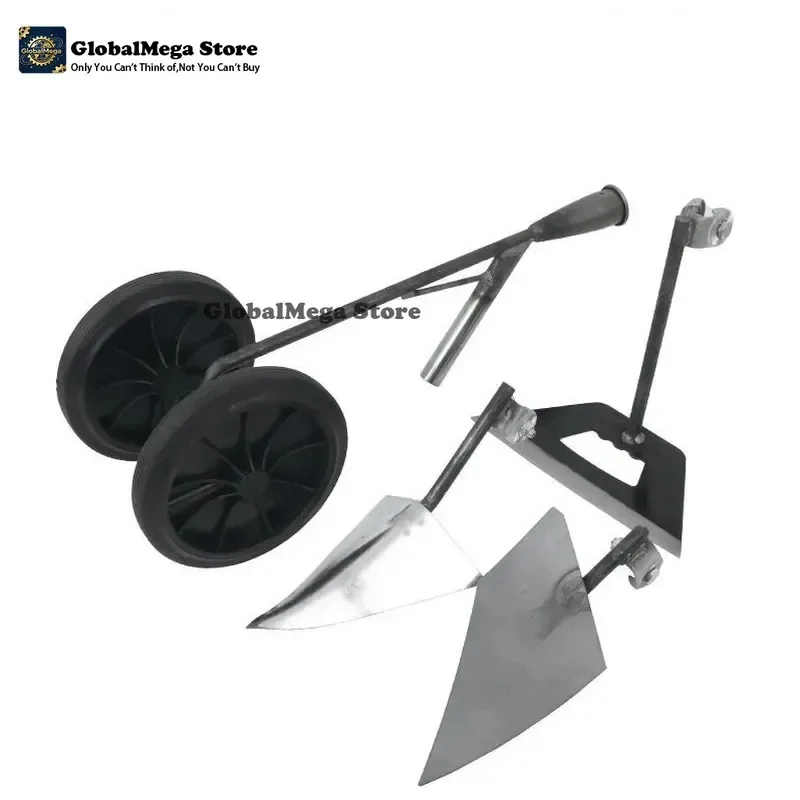 2026 Latest Heavy Farm Tools for 2-Wheel Garden Hoe Cultivator Hand Plow for Weeding Tilling Furrowing Agricultural Tool
