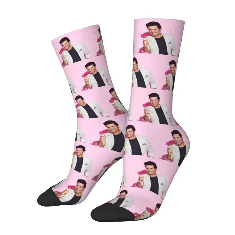 Chayanne Dress Socks Men Women Warm Funny Novelty Latin Pop Singer And Actor Crew Socks