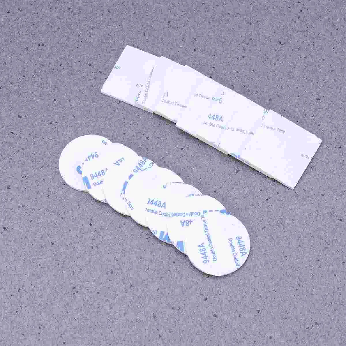 

56 PCS Double Sided Carpet Tape Inflatable Headband Stickers EVA Wall Sponge Clear White