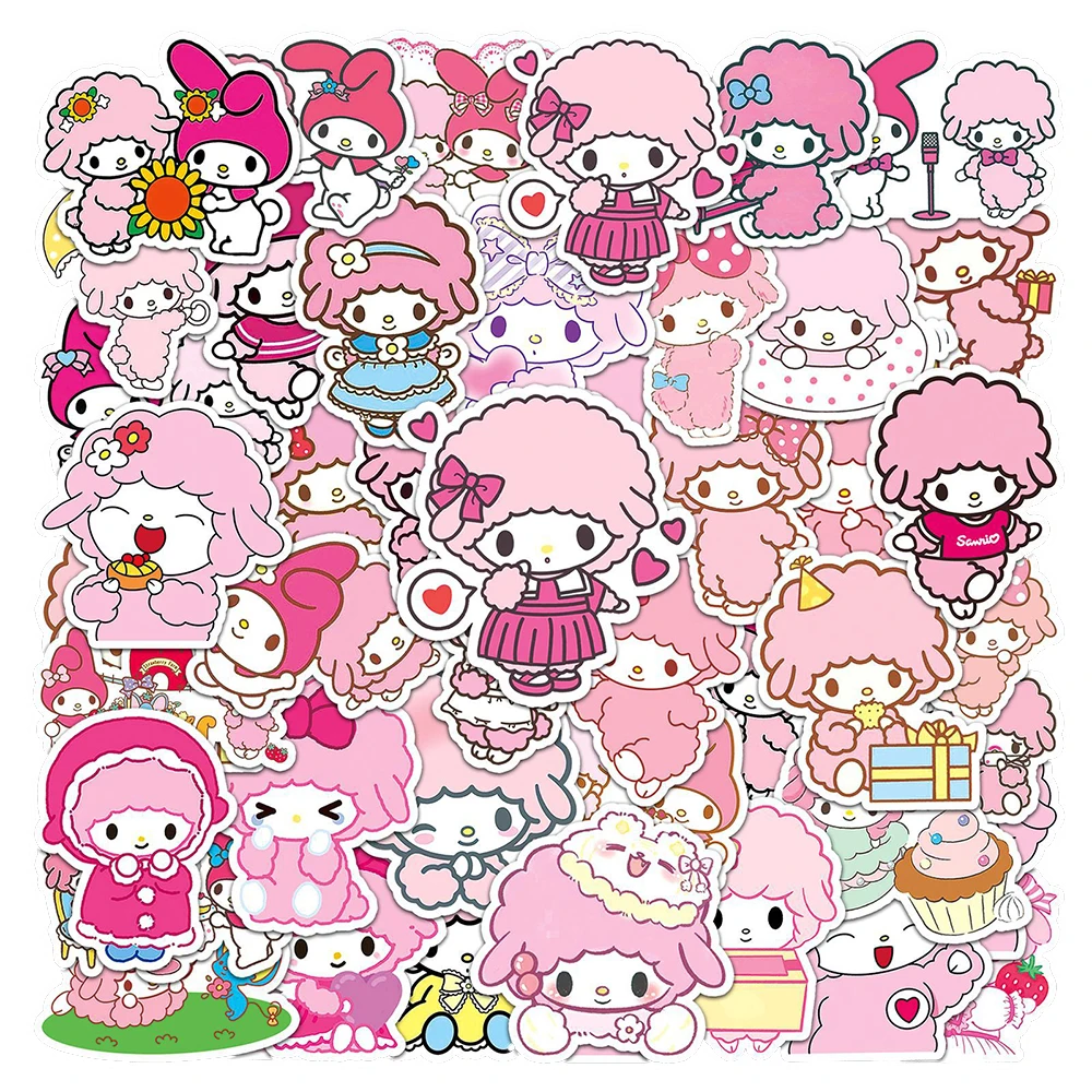 

10/30/50PCS Kawaii My Sweet Piano Melody Anime Stickers Decal Skateboard Laptop Phone Luggage Guitar Waterproof Graffiti Sticker