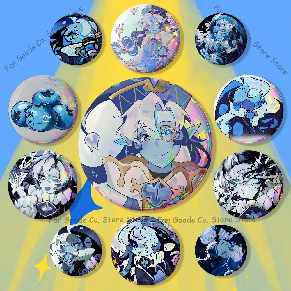 S-Shadow Milk C-cokkie 22mm,32mm,42mm,58mm,75mm Round Badge Brooch for Various Clothing Backpacks Jewelry Accessories Gift