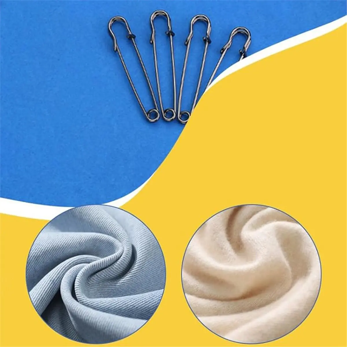Industrial Tools Heavy Duty Safety Pins, 2.95 Inch/75mm 50 Pack, for Clothes, Diapers, Blankets, Leather, DIY Crafts ( Black)