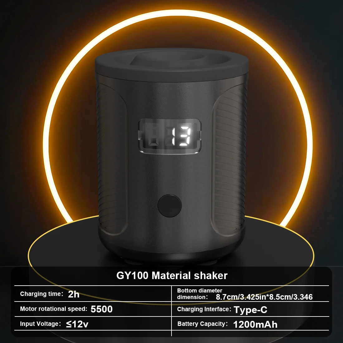 Tattoo Pigment Ink Automatic Mixer Mini Vortex Mixer Tattoo Ink Mixer Pigment Beauty Auxiliary Tool Three-speed Adjustment