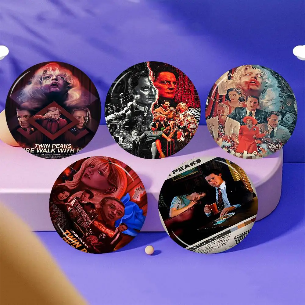 Twin Peaks Movie Anime Button Pin Handmade Brooch For Clothes Cartoon Badge Backpack Decoration Jewelry Accessories