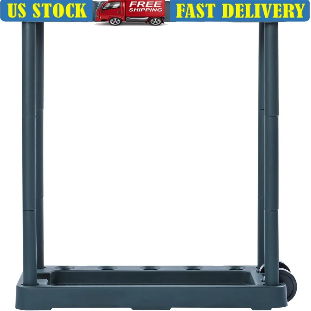 

Outdoor Tool Storage Organizer 10 Compartments Durable Rack Garden Garage Efficient Arrangement Easy Installation Clutter-Free