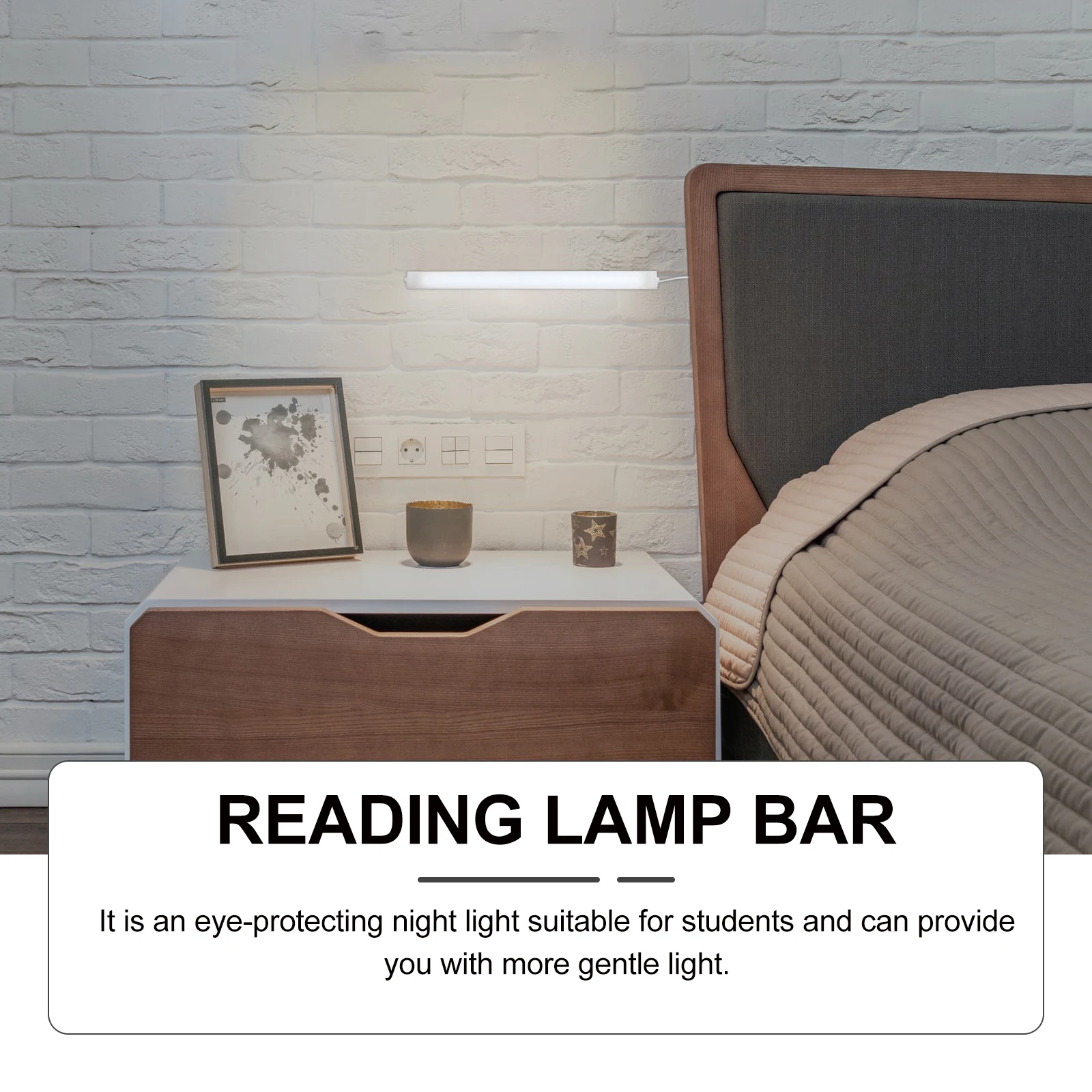 

2pcs Portable Usb Led Reading Light Strip Eye-Caring Desk Lamp For Craft Table Piano Music Stand Night Light Bar Non-Flickering