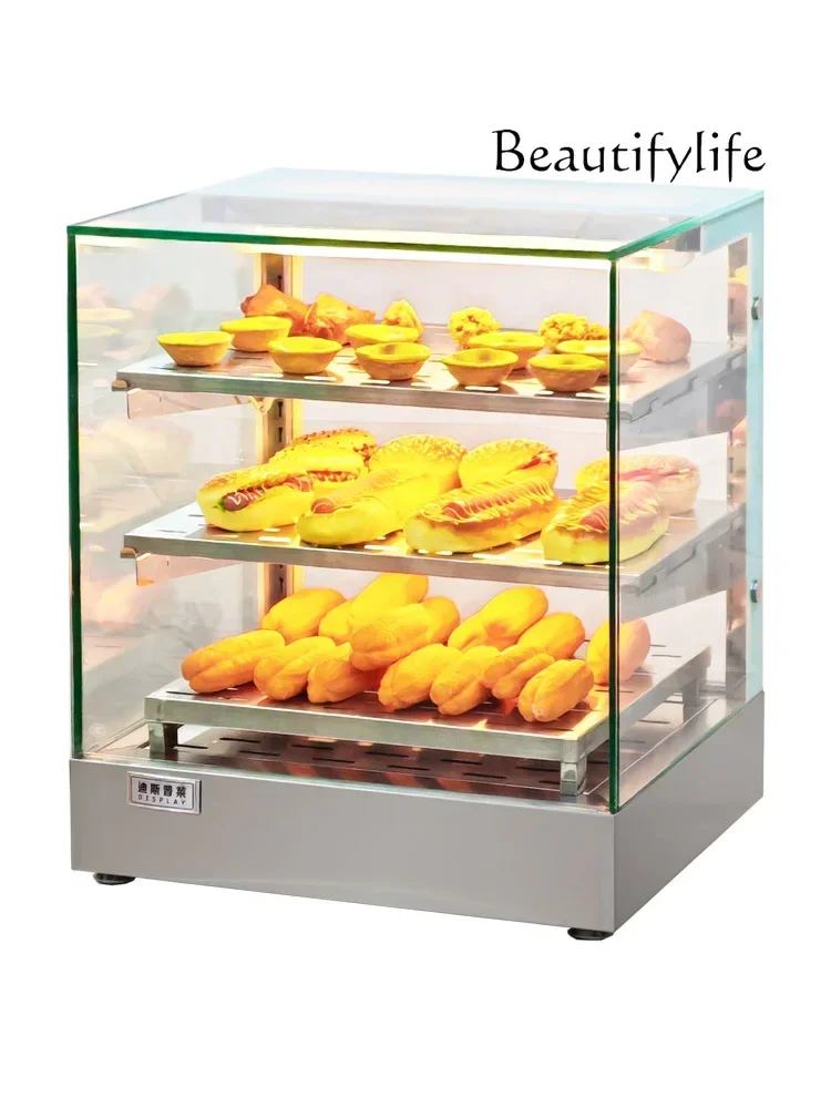 

Commercial fried chicken insulation cabinet front and rear door desktop constant temperature display cabinet