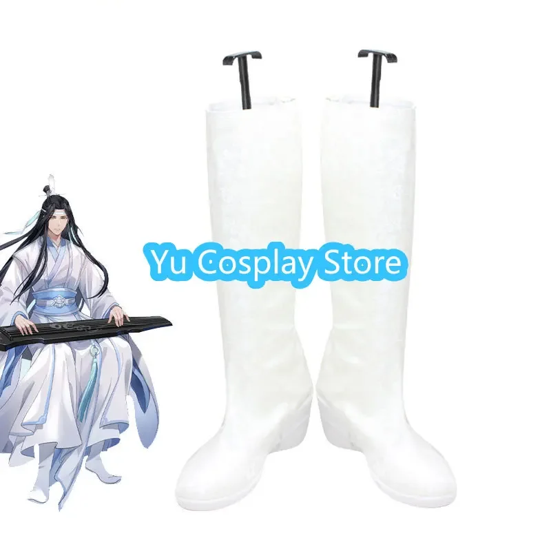 

Yu-Cosplay аниме Mo Dao Zu Shi Lan Wangji обувь для косплея Grandmaster Of Demonic реквизит для косплея обувь из искусственной кожи сапоги на Хэллоуин