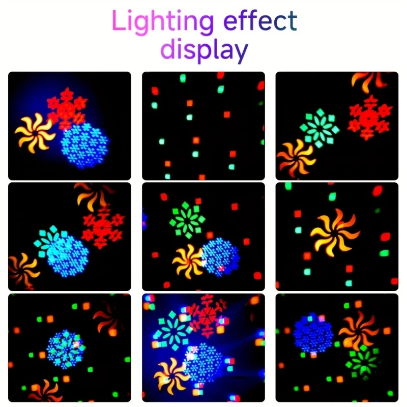 RGB LED Disco Light with Voice Control Strobe Light Remote Control Party Lighting DJ Stage Club Wedding Home Festival Decor Mood