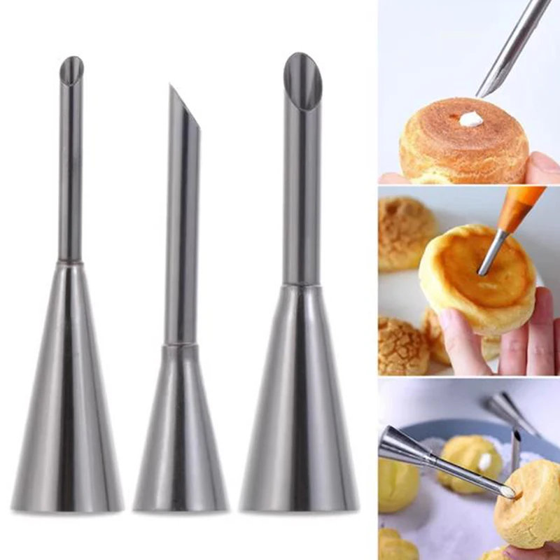 

Nozzles For Confectionery Stainless Steel Puff Injected Nozzles Russian Syringe Puff Cake Pastry Confectionery Tools