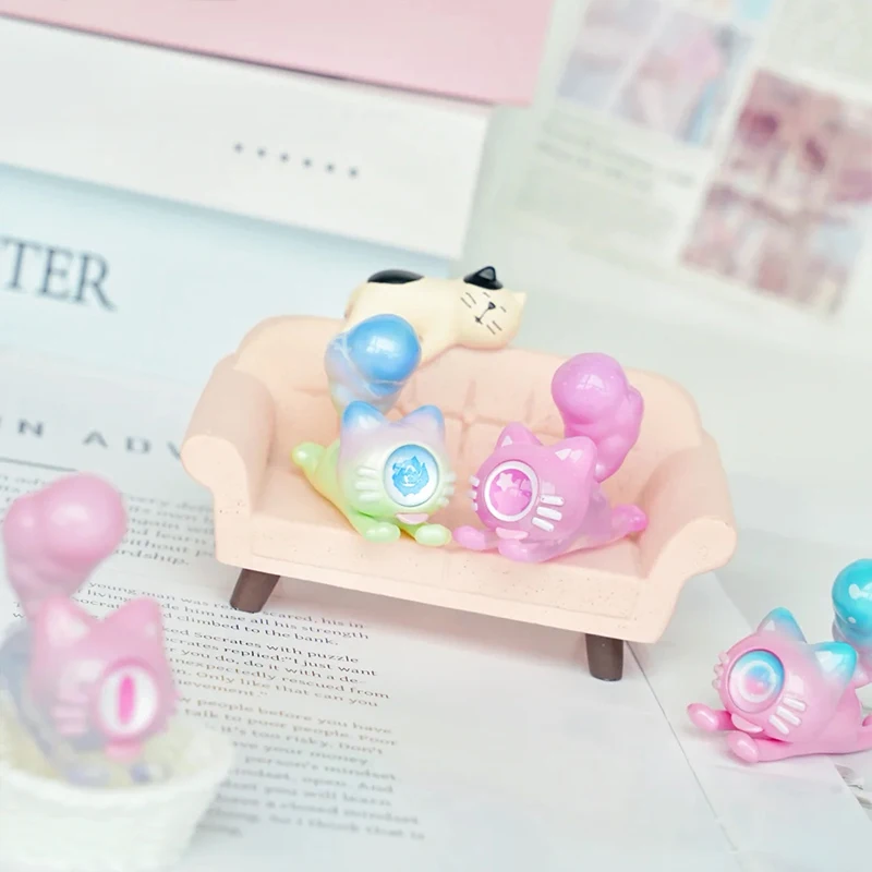 الأصلي داوني المزحة بارك سلسلة صندوق أعمى صغير العصرية لطيف دمية المرآب عدة سطح المكتب حلية جمع لعبة فتاة هدية عيد ميلاد