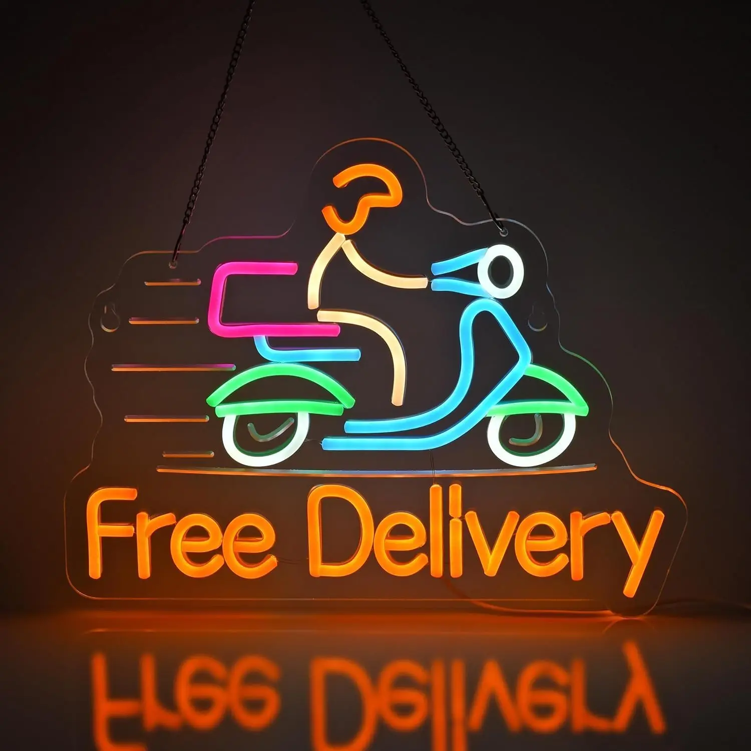 

Delivery Neon Sign USB LED Neon Light for Restaurant Cafes Kitchen Market Retailers Store Shop Bar Decoration personnalisé Gift