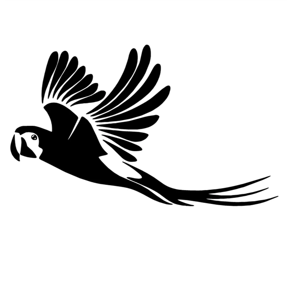 

17.8X10.6CM Parrot Bird Jungle Animal Vinyl Decal, Tropical Cute Car Sticker for SUV Truck Motorcycle, Auto Decor