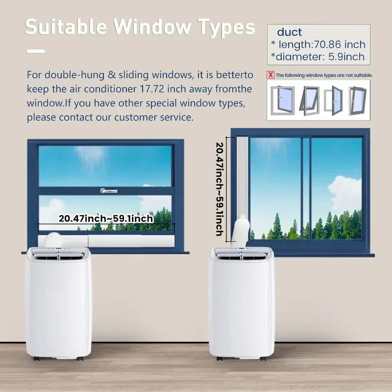 Портативные кондиционеры мощный блок переменного тока с пультом дистанционного управления, охлаждением, встроенным осушителем, режимами вентилятора, многоразовым фильтром