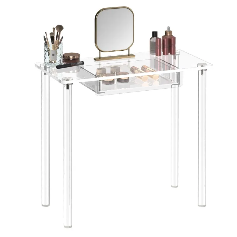 

Acrylic dresser storage cabinet, simple integrated bedroom, light luxury modern bedroom, makeup table small apartment
