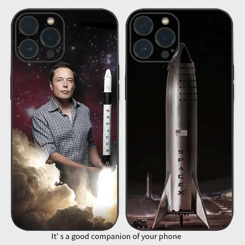 New Elon Musk Mars Bfr Rocket Phone Case  For iPhone16 15 14 13 12 Mini 11 Pro XS Max X XR SE5 6 7 8 Plus Soft Silicone Cover